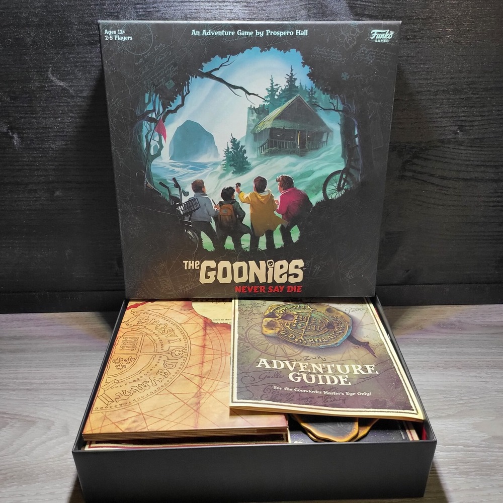 The Goonies Never Say Die Strategy Board Game 100% Complete Funko Games
